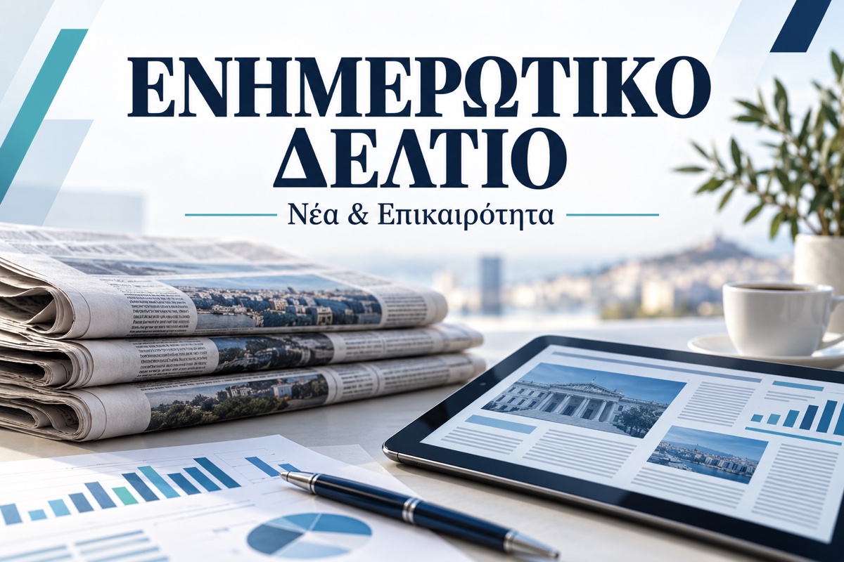 Ενημερωτικό Δελτίο — Νέα και Επικαιρότητα, με εφημερίδες και tablet